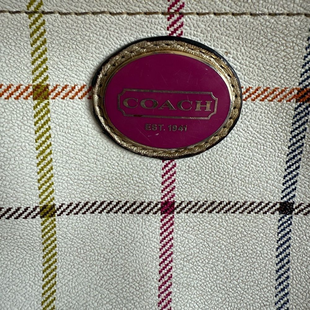 Coach Y2K Plaid Shoulder Bag with Matching Wristlet - Picture 2 of 16